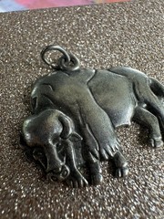 Vintage Silvertone Buffalo Pendant – Southwestern Style