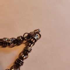 VTG Taxco Mexico Sterling Silver Coil Chain Bracelet