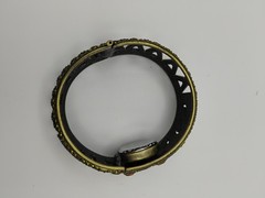 Vintage Heidi Daus Hidden Quartz Watch Bracelet Multicolor Rhinestones Art Deco
