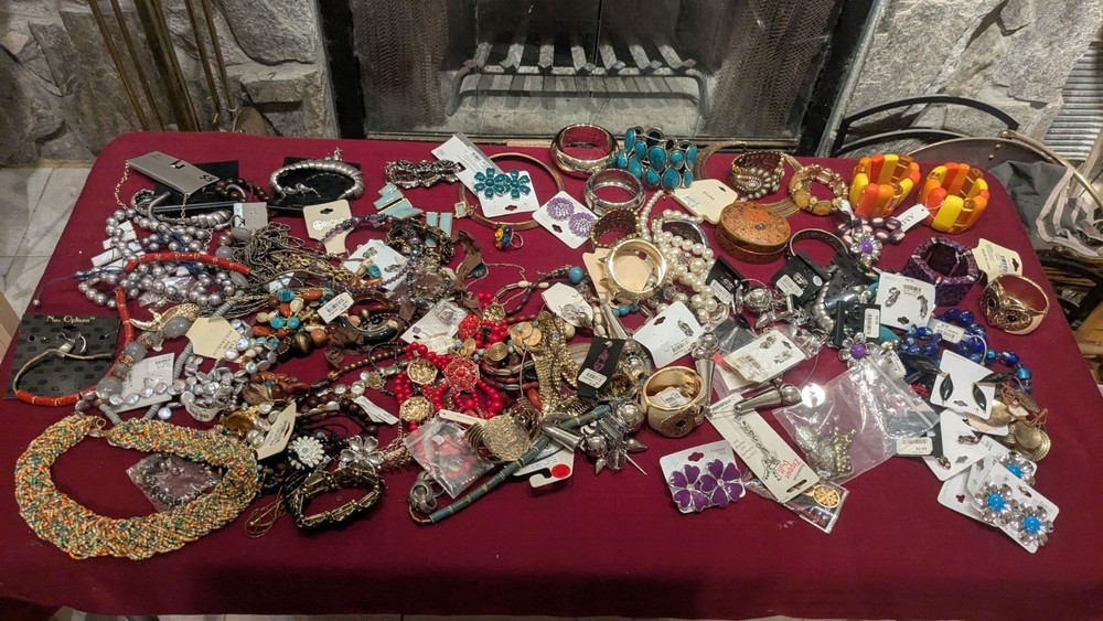 Jewelry Large lot Many Lbs of wearable Costume/Vintage fashion accessories
