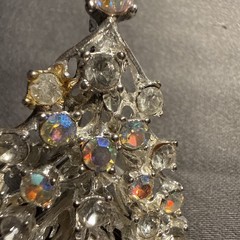Vintage Aurora Christmas Tree Brooch