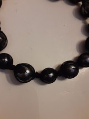 Estate Lace Faux Pearls Lanvin? Style Sash Necklace