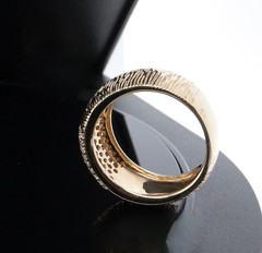 A High Dome 1.00ct G Si Diamond Set 14ct Yellow Gold Ring Size P1/2 Val $5965