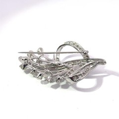 Platinum Diamond (1.75-2.00ct) Vintage Brooch Pin