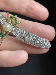 Signed MMA MKM CN Metropolitan Museum Of Art Russian Dragonfly Brooch Insect