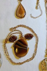 Vintage 7 Designer Signed Necklace Pendant Lot Monet Sarah Coventry Set Napier