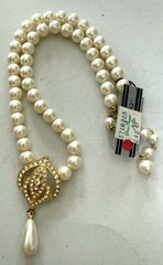 NWT Vintage MARVELLA Faux Pearl Necklace $45 Originally