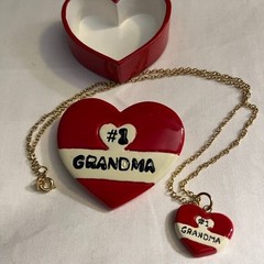 #1 Grandma necklace, pin, and trinket box – Great for mother’s day!