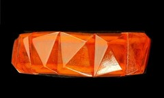 Vintage Honey Baltic Amber Stretch Panel Bracelet 8.5 In