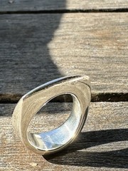 Quinn Sterling Silver ring Norway Norwegian vintage estate 2441