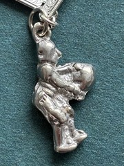 Vintage Sterling Silver Charm Bracelet Classic Retro Dangle Charms 7 Inches Long