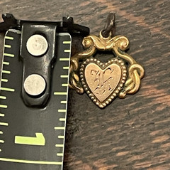 Vintage 13″Forstner 12kt. Gold Filled Woman’s/Child’s chain & pendant w/initials