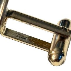 Vintage Silver Tone Dante Cufflinks Dome Round Classic Formal Suit Bullet Back
