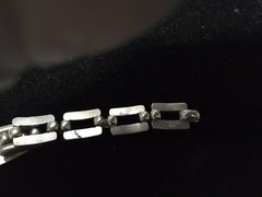 Vintage 835 Silver Chunky Link Bracelet 7.5′ 20 grams Signed