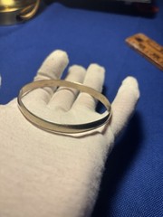 Vintage Sgnd Sterling Silver Mexico Stamped Bangle Bracelet SOLID 16.5Gram