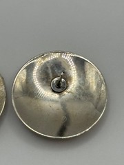 Vintage Courtney Peterson Sterling Silver Brass Fish Earrings Signed