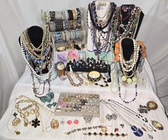 Vintage / Modern All Wear Or Resale Costume Jewelry Lot Weighing 10 Lbs. 13 Oz