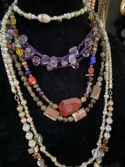 Vtg 90s-Now Chunky Jewelry Lot Boho Curated Stone Bead Labels 50pc Wear