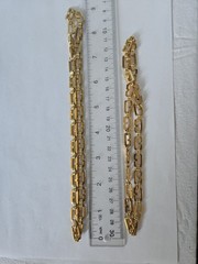 Lot Of 2 Vintage Givenchy Signed Gold Tone G Link Necklaces 16″ 18″
