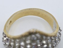 Vintage Ring Lot 5 Pc Estate Rhinestone Crystal Costume Wearable Craft Harvest