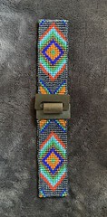 Southwest Handcrafted Multi Color Bead Stretchable Bohemian Belt Wooden Buckle