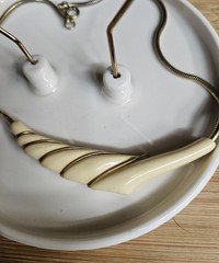 Plastic stone looking necklace