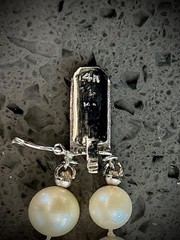 VINTAGE 1960’s DOUBLE STRAND CULTURED PEARL CHOKER WITH 14kt WHITE GOLD CLASP