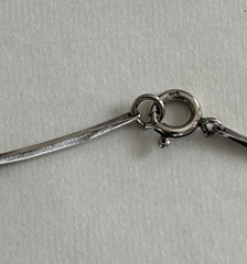 Rare Mid-Century Modernist Sterling Silver & Black Onyx Necklace c.1965–1975