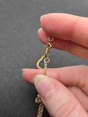 Vtg Avon Gold-Tone Claddagh Chain Link Bracelet 8.5″