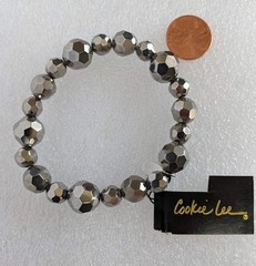 vintage cookie lee silver tone bracelet FREE SHIPPING