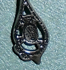 Sterling Silver WM Wheeler Stud Dangle Earrings – 3.1 Grams Free Shipping