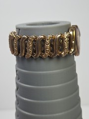 Vintage Gold Filled Sterling Pitman & Keeler American Queen Sweet Heart Bracelet