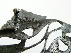 Vintage Sterling Silver Figural Botanical Brooch Leaves Pin 925 12.3g 1 7/8 Inch