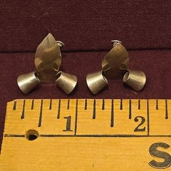 Vintage Sterling Silver 925 Clip on Screw-Back Earrings Twisted 1″ x 3/4″