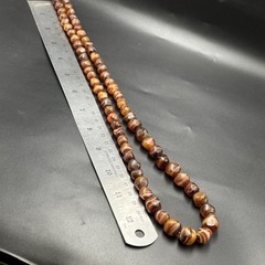 Old Mali Striped Agate Style Beads Vintage African Old Glass Beads