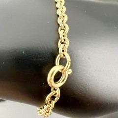 Vintage Spiedel ID Bracelet Girl Heart Blank Gold Tone Signed 6”