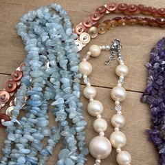 Estate Jewelry Lot 10pc Stone, Glass, Plastic, Costume Artisan Anastasia Cameo