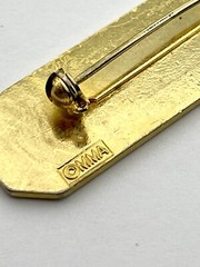 Vintage Signed MMA Metropolitan Museum of Art Guillouche Enamel Pin Brooch