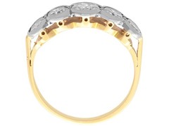 Vintage 1.16Ct Diamond and 18k Yellow Gold Five Stone Ring Circa 1950