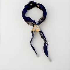 Vintage Deer Antler Wild Rag Scarf Slide Handmade In USA