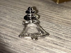 Vintage Avon 1981 “Festive Bell” Silver-Toned Christmas Pin