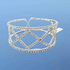 NWT ICING Claire’s SILVER Tone RHINESTONE FASHION STRETCH BRACELET 1 Sz Fits All