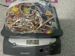 2 LB Mixed jewelry craft Lot 2, Beads CZ Crystals Chains Findings Repair Harvest