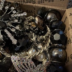 Vintage to Now Jewelry Lot, ALL WEARABLE Untested. No Broken. Box A5