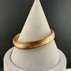 Vintage Victorian Gold Filled Bangle Bracelet Slide 6.5” READ