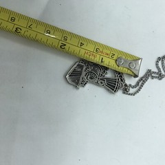 Vintage Train General Locomotive Pendant Necklace 60s 70s Transportation Jewelry