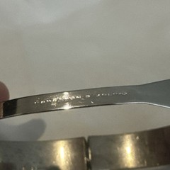 Vintage Marathon Sterling Silver Bangle Bracelet Signed