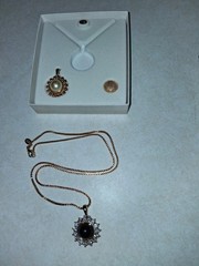 Vintage Nolan Miller Glamour Collection Sunflow Necklace Interchangeable Pendant