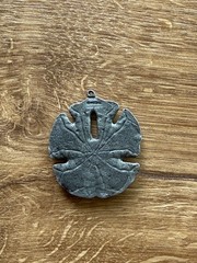 Vintage Metzke Pewter Sand Dollar Pendant ONLY Very Good Condition