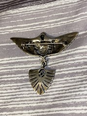 Unique Sterling Silver Pin/Brooch Marcasite Angel Fairy Wings 925 15.75 Grams
